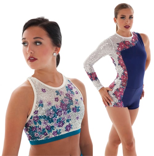 Dance costume trend: sparkling patterns