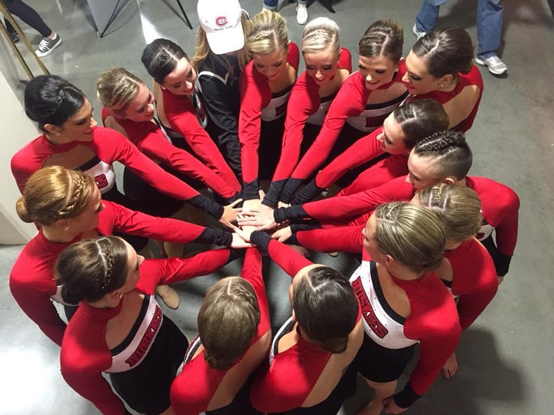 St Cloud State Dance Team pom uniforms