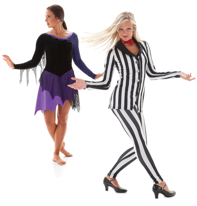 Addams Family Skate dress and Beetlejuice dance costume