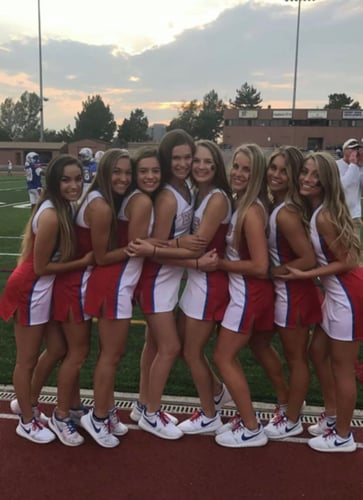 cherry creek poms cheer tank dress