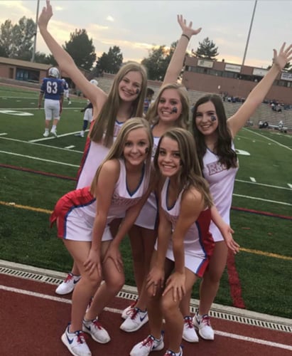 cheer dress on cherry creek poms 