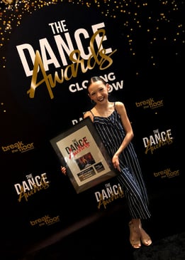 Ali at the Dance Awards