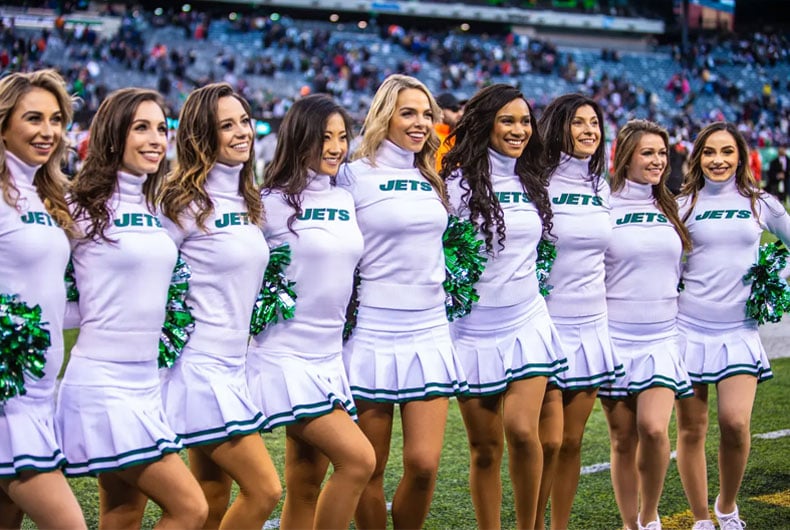 New York Jets Flight Crew throwback with sweatshirt