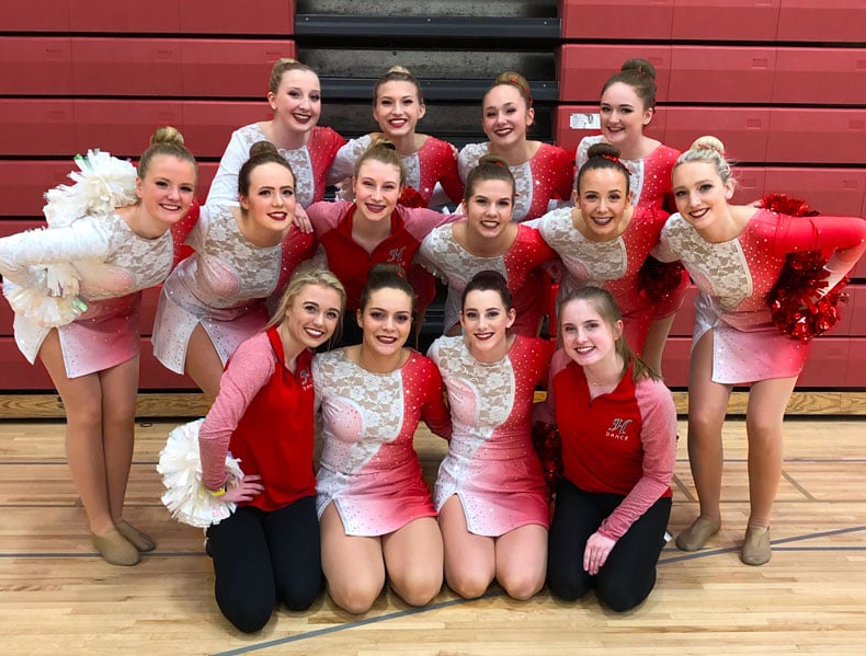 Team Spotlight Hortonville Dance Team's Surprise Pom Uniforms