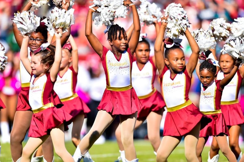 redskins juniors cheerleaders