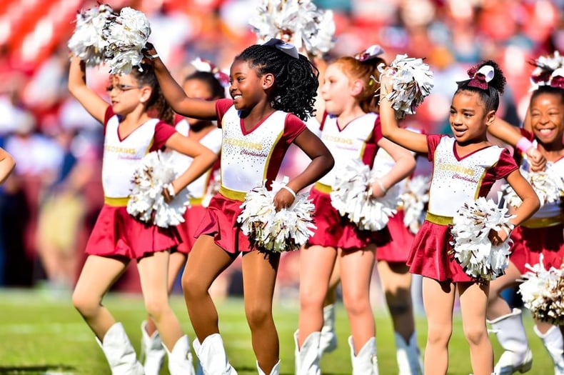 redskins juniors cheerleaders