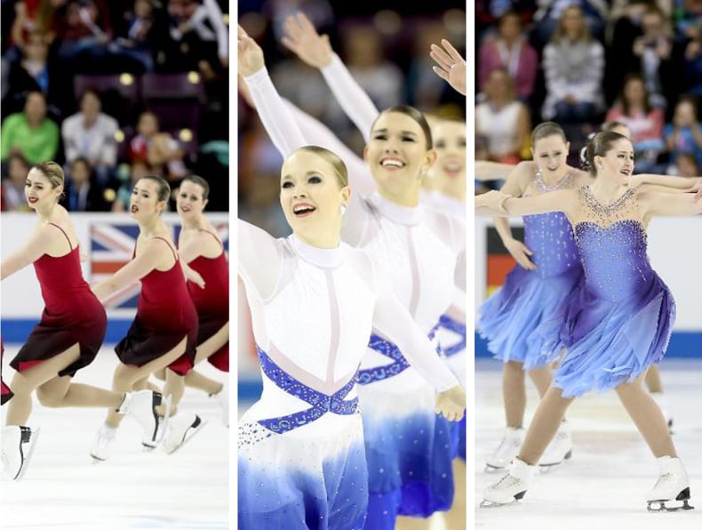 Synchronized skate dress trends - ombre gradient