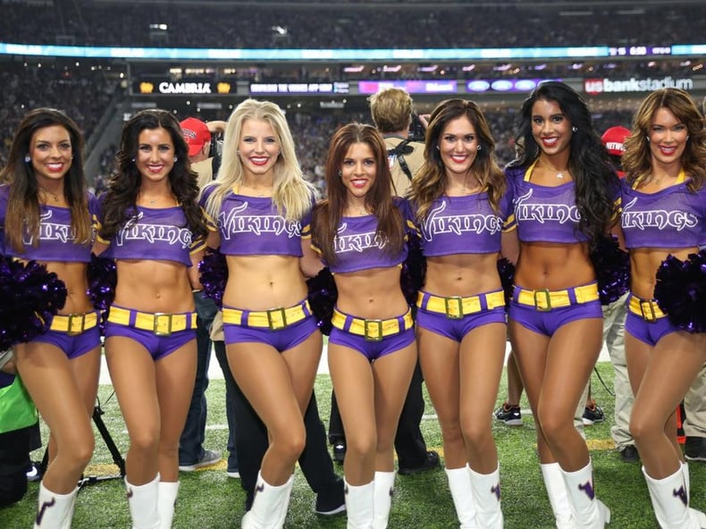 Minnesota Vikings Cheerleaders color rush uniform