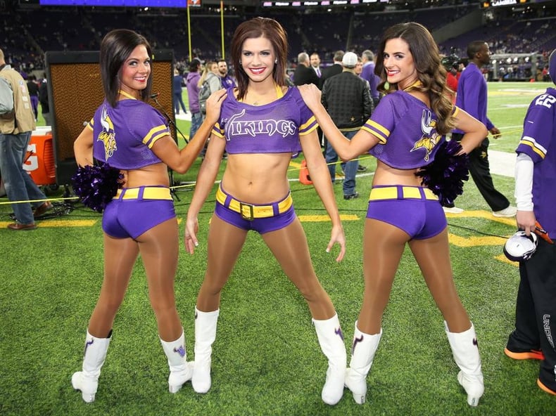 Minnesota Vikings Cheerleaders color rush uniform