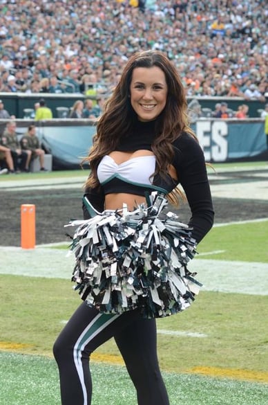 Philadelphia Eagles Cheerleaders cold weather looks