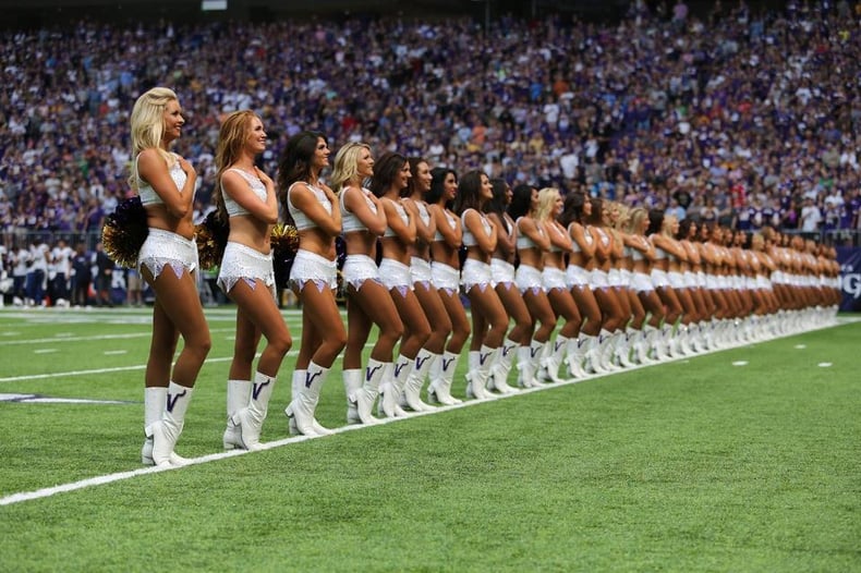 Minnesota Vikings Cheerleaders new uniform Ice Minnesota Vikings Cheerleaders new uniform Ice