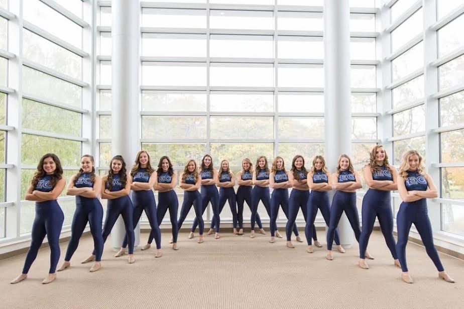 Endicott College Dance Team Photoshoot Pom Uniform 