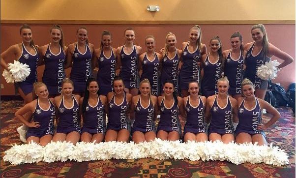 university of st thomas dance team in cheer drees