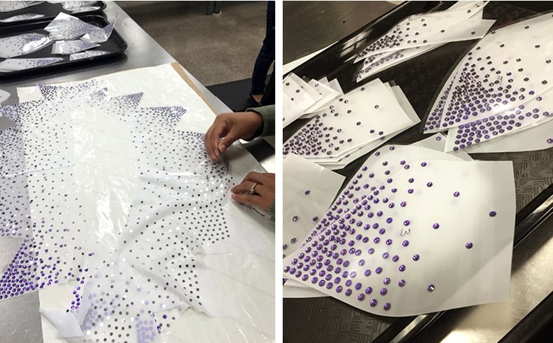 Vikings cheeleaders ICE costume in production Vikings cheeleaders ICE costume in production