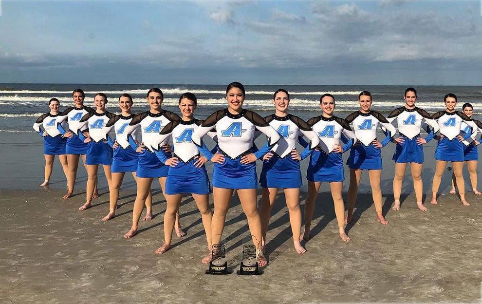 Assumption college dance team nda nationals pom dres