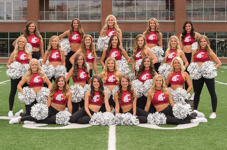 WSU Crimson Cheer Uniforms Cougars 